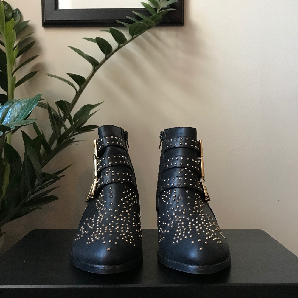 JEFFREY CAMPBELL | Combust Black Stud Booties